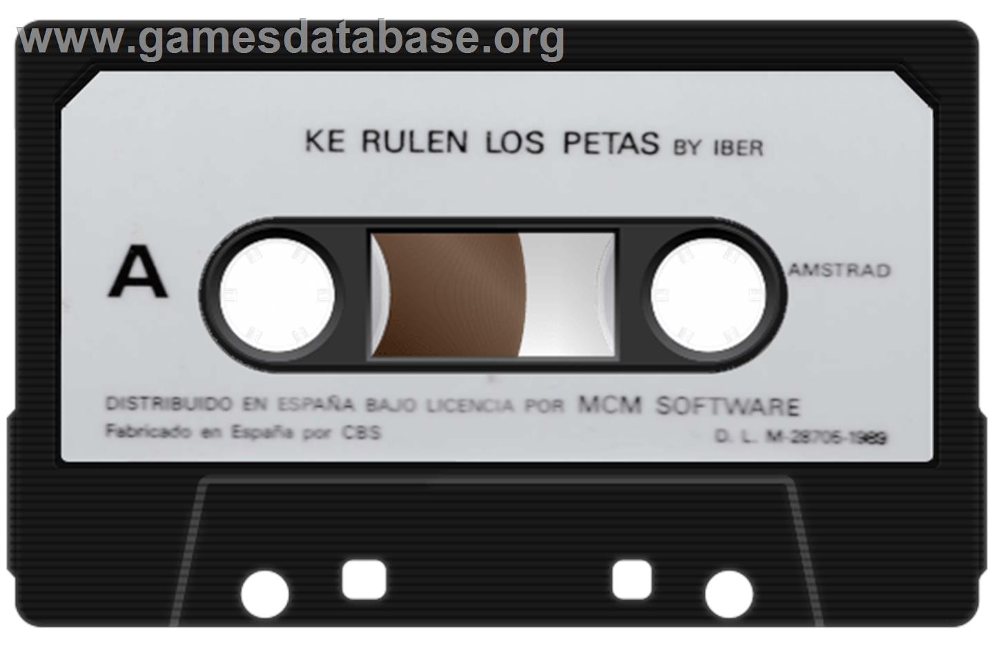 Ke Rulen Los Petas - Amstrad CPC - Artwork - Cartridge